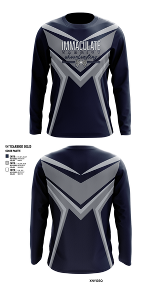 Long Sleeve Performance Shirt, Immaculate Cheer, Cheer, Teamtime, Team time, sublimation, custom sports apparel, team uniforms, spirit wear, spiritwear, sports uniforms, custom shirts, team store, custom team store, fundraiser sports, apparel fundraiser