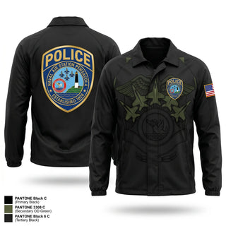 Windbreaker, NAS Pensacola Police / Security Forces, Navy, Teamtime, Team time, sublimation, custom sports apparel, team uniforms, spirit wear, spiritwear, sports uniforms, custom shirts, team store, custom team store, fundraiser sports, apparel fundraiser