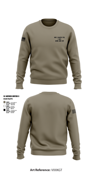 Crew Neck Sweatshirt, HHC 1-504TH PIR, 1 BCT, 82ND ABN DIV, , Teamtime, Team time, sublimation, custom sports apparel, team uniforms, spirit wear, spiritwear, sports uniforms, custom shirts, team store, custom team store, fundraiser sports, apparel fundraiser