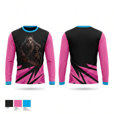 Scary hippos Long Sleeve Performance Shirt - 2