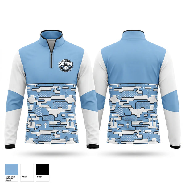 Quarter Zip Jacket, Indy Showtime, Baseball, Teamtime, Team time, sublimation, custom sports apparel, team uniforms, spirit wear, spiritwear, sports uniforms, custom shirts, team store, custom team store, fundraiser sports, apparel fundraiser