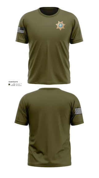 Old School Cotton Feel Shirt, Pottawattamie County Sheriff's Office, Police, Teamtime, Team time, sublimation, custom sports apparel, team uniforms, spirit wear, spiritwear, sports uniforms, custom shirts, team store, custom team store, fundraiser sports, apparel fundraiser