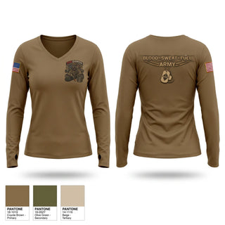 Womens Long Sleeve Vneck Shirt, Big dowgs, Army, Teamtime, Team time, sublimation, custom sports apparel, team uniforms, spirit wear, spiritwear, sports uniforms, custom shirts, team store, custom team store, fundraiser sports, apparel fundraiser