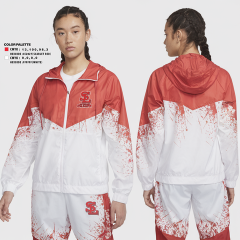 Windbreaker, Saranac Lake Red Storm Volleyball, Women's Volleyball, Teamtime, Team time, sublimation, custom sports apparel, team uniforms, spirit wear, spiritwear, sports uniforms, custom shirts, team store, custom team store, fundraiser sports, apparel fundraiser