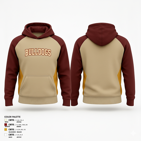Hoodie, Bulldogs, Men's Basketball, Teamtime, Team time, sublimation, custom sports apparel, team uniforms, spirit wear, spiritwear, sports uniforms, custom shirts, team store, custom team store, fundraiser sports, apparel fundraiser