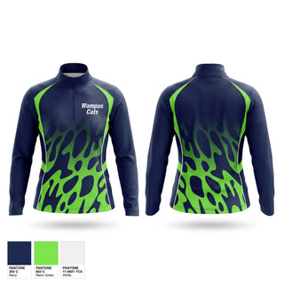 Quarter Zip Jacket, Wampus Cats, Baseball, Teamtime, Team time, sublimation, custom sports apparel, team uniforms, spirit wear, spiritwear, sports uniforms, custom shirts, team store, custom team store, fundraiser sports, apparel fundraiser