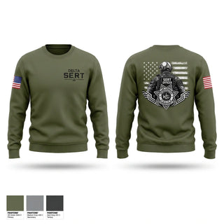Crew Neck Sweatshirt, DELTA SERT, Police, Teamtime, Team time, sublimation, custom sports apparel, team uniforms, spirit wear, spiritwear, sports uniforms, custom shirts, team store, custom team store, fundraiser sports, apparel fundraiser