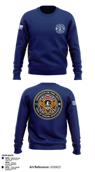 Crew Neck Sweatshirt, Sarasota County Fire Department, , Teamtime, Team time, sublimation, custom sports apparel, team uniforms, spirit wear, spiritwear, sports uniforms, custom shirts, team store, custom team store, fundraiser sports, apparel fundraiser