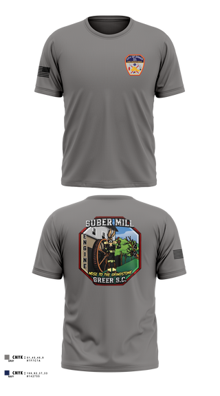 Old School Cotton Feel Shirt, City Of Greer FD, Fire Department, Teamtime, Team time, sublimation, custom sports apparel, team uniforms, spirit wear, spiritwear, sports uniforms, custom shirts, team store, custom team store, fundraiser sports, apparel fundraiser