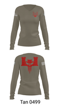 B co 334th BEB 63432042 Women's Long Sleeve V-neck Shirt - 77