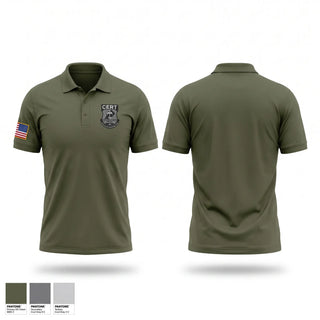 Short Sleeve Performance Polo, Chester County Prison Emergency Response Team CERT, Police, Teamtime, Team time, sublimation, custom sports apparel, team uniforms, spirit wear, spiritwear, sports uniforms, custom shirts, team store, custom team store, fundraiser sports, apparel fundraiser