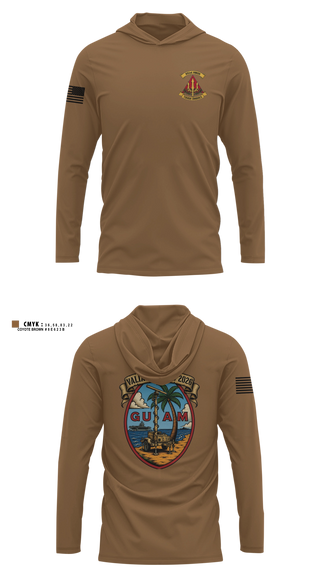 Long Sleeve hooded sunshirt, 651st HMOD, Army, Teamtime, Team time, sublimation, custom sports apparel, team uniforms, spirit wear, spiritwear, sports uniforms, custom shirts, team store, custom team store, fundraiser sports, apparel fundraiser