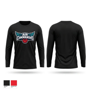 Long Sleeve Performance Shirt, Cannon AFB, Men's Basketball, Teamtime, Team time, sublimation, custom sports apparel, team uniforms, spirit wear, spiritwear, sports uniforms, custom shirts, team store, custom team store, fundraiser sports, apparel fundraiser
