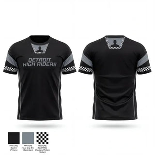 Old School Cotton Feel Shirt, Detroit High Riders, , Teamtime, Team time, sublimation, custom sports apparel, team uniforms, spirit wear, spiritwear, sports uniforms, custom shirts, team store, custom team store, fundraiser sports, apparel fundraiser