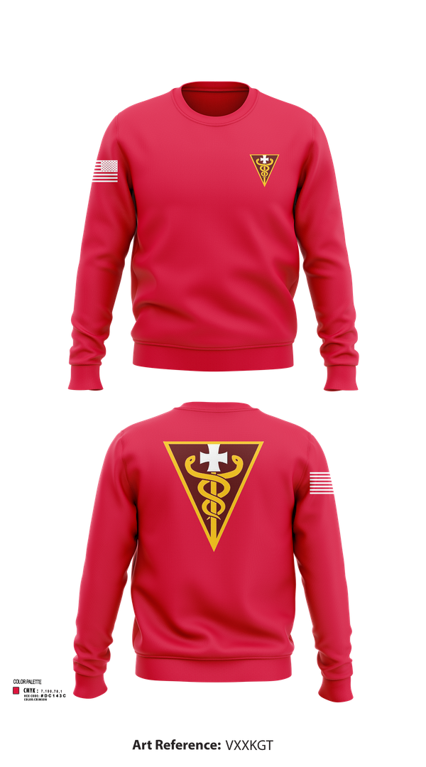 Crew Neck Sweatshirt, 3D THEATER MEDICAL COMMAND, , Teamtime, Team time, sublimation, custom sports apparel, team uniforms, spirit wear, spiritwear, sports uniforms, custom shirts, team store, custom team store, fundraiser sports, apparel fundraiser