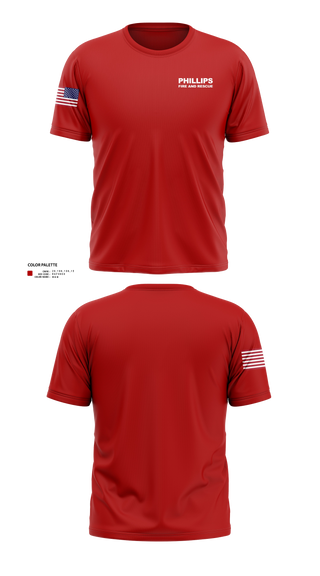 Short Sleeve Performance Shirt, Phillips fired and rescue, Fire Department, Teamtime, Team time, sublimation, custom sports apparel, team uniforms, spirit wear, spiritwear, sports uniforms, custom shirts, team store, custom team store, fundraiser sports, apparel fundraiser