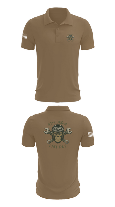 87th CEC-A FMT PLT 27162663 Short Sleeve Performance Polo - 7