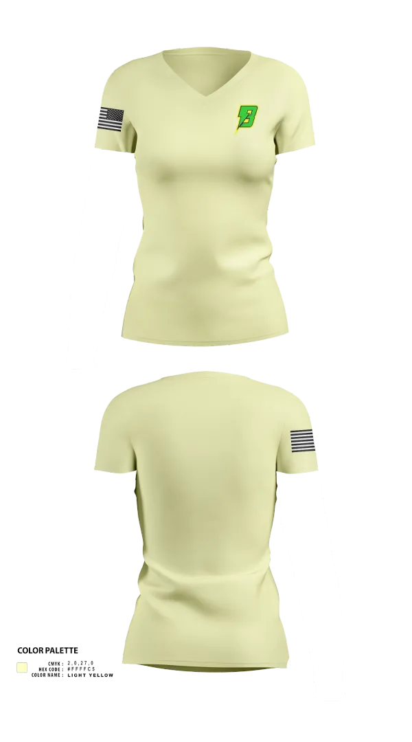 Womens Short Sleeve Vneck Shirt, Baltimore Lightning, , Teamtime, Team time, sublimation, custom sports apparel, team uniforms, spirit wear, spiritwear, sports uniforms, custom shirts, team store, custom team store, fundraiser sports, apparel fundraiser