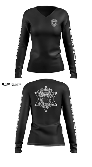 Womens Long Sleeve Vneck Shirt, Incident Management Team, Police, Teamtime, Team time, sublimation, custom sports apparel, team uniforms, spirit wear, spiritwear, sports uniforms, custom shirts, team store, custom team store, fundraiser sports, apparel fundraiser