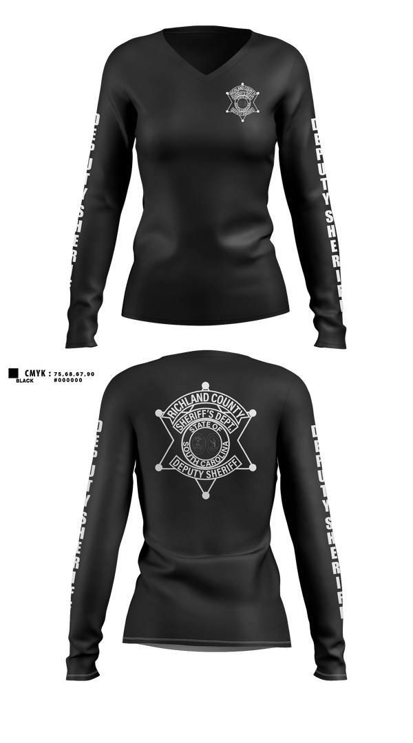 Womens Long Sleeve Vneck Shirt, Incident Management Team, Police, Teamtime, Team time, sublimation, custom sports apparel, team uniforms, spirit wear, spiritwear, sports uniforms, custom shirts, team store, custom team store, fundraiser sports, apparel fundraiser