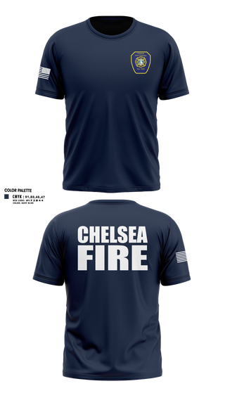 Short Sleeve Performance Shirt, Chelsea Fire, Fire Department, Teamtime, Team time, sublimation, custom sports apparel, team uniforms, spirit wear, spiritwear, sports uniforms, custom shirts, team store, custom team store, fundraiser sports, apparel fundraiser