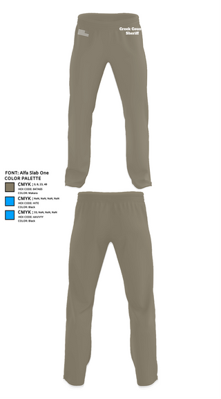 Sweatpants, Creek County Sheriff, Police, Teamtime, Team time, sublimation, custom sports apparel, team uniforms, spirit wear, spiritwear, sports uniforms, custom shirts, team store, custom team store, fundraiser sports, apparel fundraiser