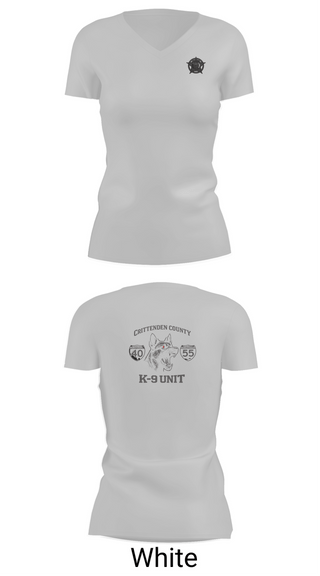 Womens Short Sleeve Vneck Shirt, Crittenden County Sheriff Department, Police, Teamtime, Team time, sublimation, custom sports apparel, team uniforms, spirit wear, spiritwear, sports uniforms, custom shirts, team store, custom team store, fundraiser sports, apparel fundraiser