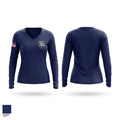 Millport Fire Department Women's Long Sleeve V-neck Shirt - 1