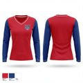 USA Softball of Alaska 90833867 Women's Long Sleeve V-neck Shirt - 1