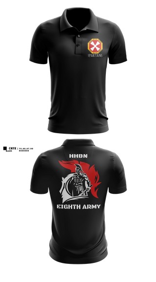 Short Sleeve Performance Polo, HHBN/8th Army, Army, Teamtime, Team time, sublimation, custom sports apparel, team uniforms, spirit wear, spiritwear, sports uniforms, custom shirts, team store, custom team store, fundraiser sports, apparel fundraiser