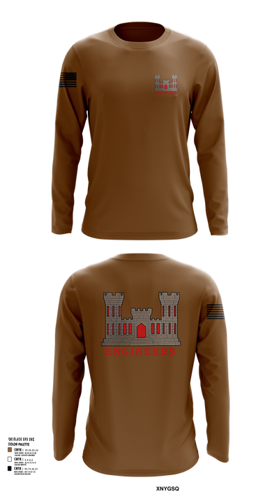 817th engineer sapper 48720796 Long Sleeve Performance Shirt 51