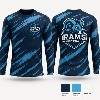 Long Sleeve Performance Shirt, Rams Football, , Teamtime, Team time, sublimation, custom sports apparel, team uniforms, spirit wear, spiritwear, sports uniforms, custom shirts, team store, custom team store, fundraiser sports, apparel fundraiser