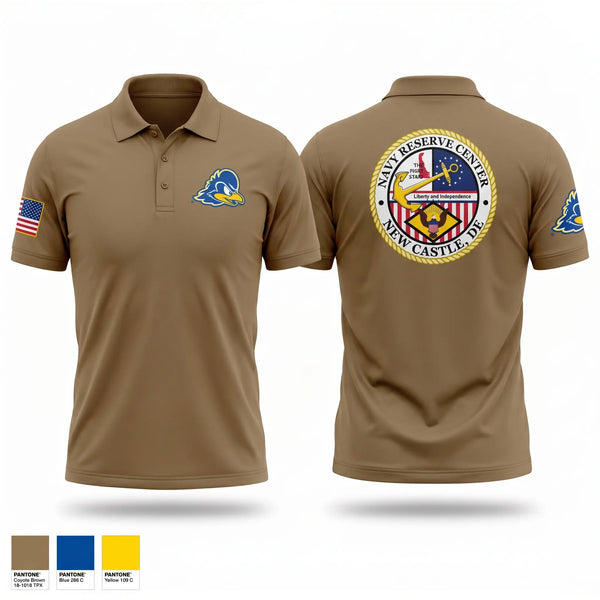 Short Sleeve Performance Polo, Navy Reserve Center Delaware, Navy, Teamtime, Team time, sublimation, custom sports apparel, team uniforms, spirit wear, spiritwear, sports uniforms, custom shirts, team store, custom team store, fundraiser sports, apparel fundraiser
