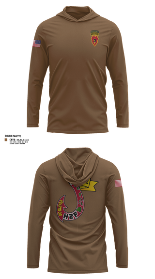 Long Sleeve Hooded Sun Shirt, H2F, 2nd Mobile Brigade, 25th Infantry Division, Army, Teamtime, Team time, sublimation, custom sports apparel, team uniforms, spirit wear, spiritwear, sports uniforms, custom shirts, team store, custom team store, fundraiser sports, apparel fundraiser