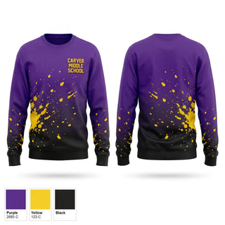Crew Neck Sweatshirt, CARVER MIDDLE SCHOOL, , Teamtime, Team time, sublimation, custom sports apparel, team uniforms, spirit wear, spiritwear, sports uniforms, custom shirts, team store, custom team store, fundraiser sports, apparel fundraiser