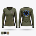 Special Operations Unit Women's Long Sleeve V-neck Shirt - 1