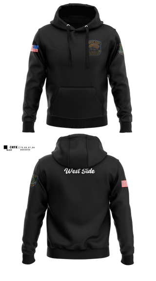 Hoodie, Houston Police West Side, Police, Teamtime, Team time, sublimation, custom sports apparel, team uniforms, spirit wear, spiritwear, sports uniforms, custom shirts, team store, custom team store, fundraiser sports, apparel fundraiser