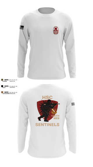 Long Sleeve Performance Shirt, HSC 130th MEB, Army, Teamtime, Team time, sublimation, custom sports apparel, team uniforms, spirit wear, spiritwear, sports uniforms, custom shirts, team store, custom team store, fundraiser sports, apparel fundraiser