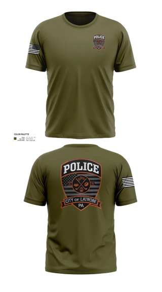 Short Sleeve Performance Shirt, City of Latrobe, Police, Teamtime, Team time, sublimation, custom sports apparel, team uniforms, spirit wear, spiritwear, sports uniforms, custom shirts, team store, custom team store, fundraiser sports, apparel fundraiser