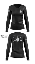 MSC, 389th MI BN 91799200 Women's Long Sleeve V-neck Shirt - 100