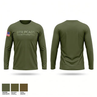 Long Sleeve Performance Shirt, BTR PCADS Aerial Firefighting, Fire Department, Teamtime, Team time, sublimation, custom sports apparel, team uniforms, spirit wear, spiritwear, sports uniforms, custom shirts, team store, custom team store, fundraiser sports, apparel fundraiser