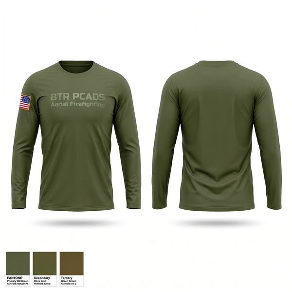 Long Sleeve Performance Shirt, BTR PCADS Aerial Firefighting, Fire Department, Teamtime, Team time, sublimation, custom sports apparel, team uniforms, spirit wear, spiritwear, sports uniforms, custom shirts, team store, custom team store, fundraiser sports, apparel fundraiser