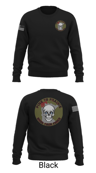 Crew Neck Sweatshirt, Pine to Prairie Drug Task Force, Police, Teamtime, Team time, sublimation, custom sports apparel, team uniforms, spirit wear, spiritwear, sports uniforms, custom shirts, team store, custom team store, fundraiser sports, apparel fundraiser