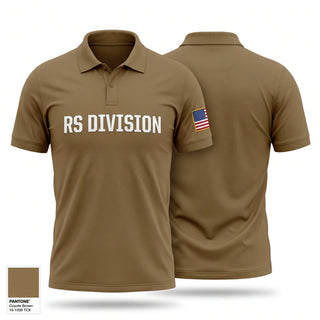 Short Sleeve Performance Polo, R&S Division, Army, Teamtime, Team time, sublimation, custom sports apparel, team uniforms, spirit wear, spiritwear, sports uniforms, custom shirts, team store, custom team store, fundraiser sports, apparel fundraiser