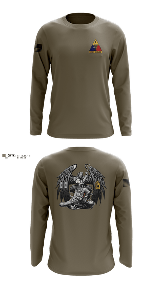 Long Sleeve Performance Shirt, HHC BDE, 1AD CAB, Army, Teamtime, Team time, sublimation, custom sports apparel, team uniforms, spirit wear, spiritwear, sports uniforms, custom shirts, team store, custom team store, fundraiser sports, apparel fundraiser