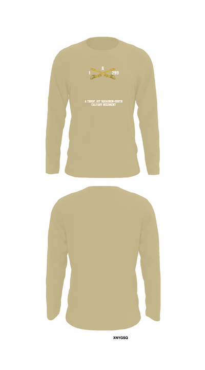 A Troop, 1st squadron-299th Calvary Regiment 70291790 Long Sleeve Performance Shirt 92