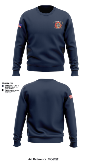 Crew Neck Sweatshirt, Byhalia Fire and Rescue, Fire Department, Teamtime, Team time, sublimation, custom sports apparel, team uniforms, spirit wear, spiritwear, sports uniforms, custom shirts, team store, custom team store, fundraiser sports, apparel fundraiser