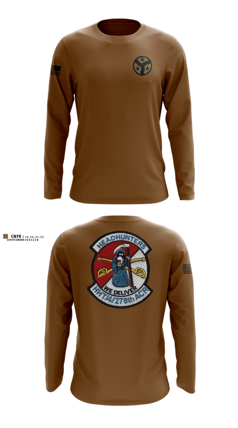 Long Sleeve Performance Shirt, 278th armored cavalry regiment, National Guard, Teamtime, Team time, sublimation, custom sports apparel, team uniforms, spirit wear, spiritwear, sports uniforms, custom shirts, team store, custom team store, fundraiser sports, apparel fundraiser