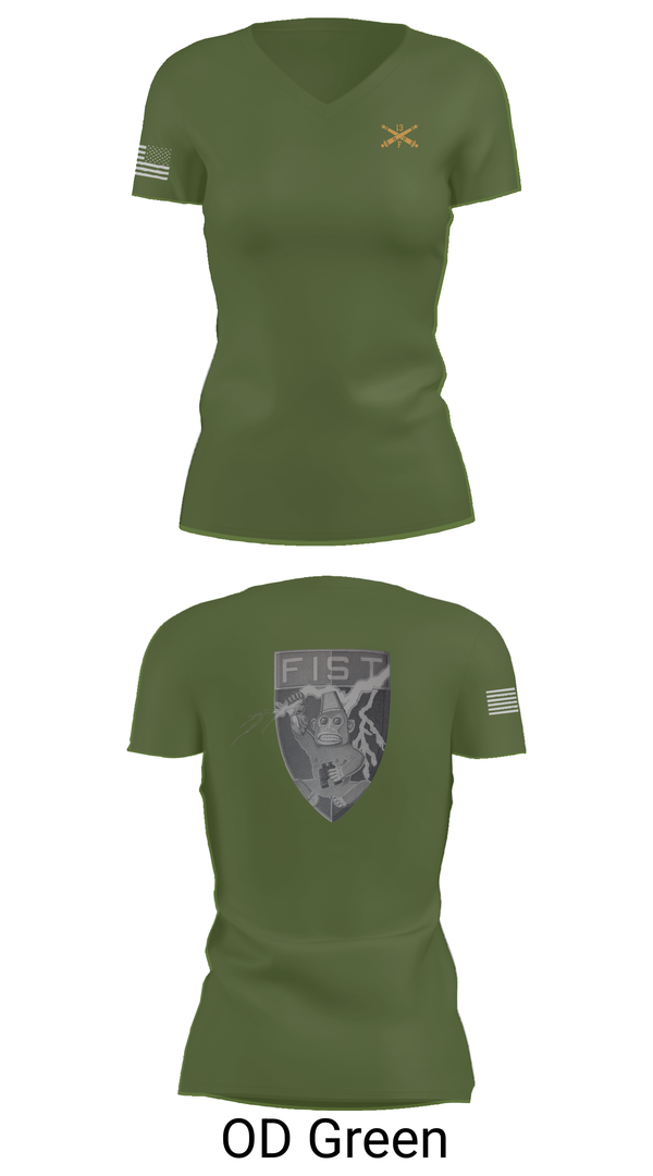Womens Short Sleeve Vneck Shirt, HHB 113th FA / FIST, , Teamtime, Team time, sublimation, custom sports apparel, team uniforms, spirit wear, spiritwear, sports uniforms, custom shirts, team store, custom team store, fundraiser sports, apparel fundraiser