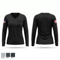 Second battalion first marines CAAT Red Women's Long Sleeve V-neck Shirt - 1